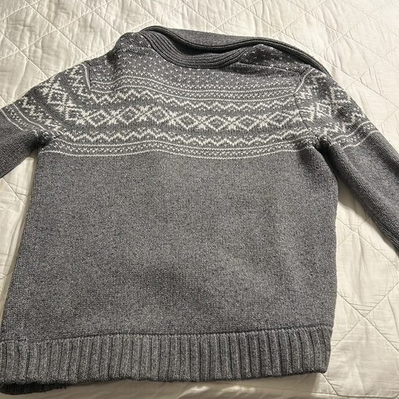 Old Navy men’s gray and white shawl collar cardigan size L - Picture 5 of 7